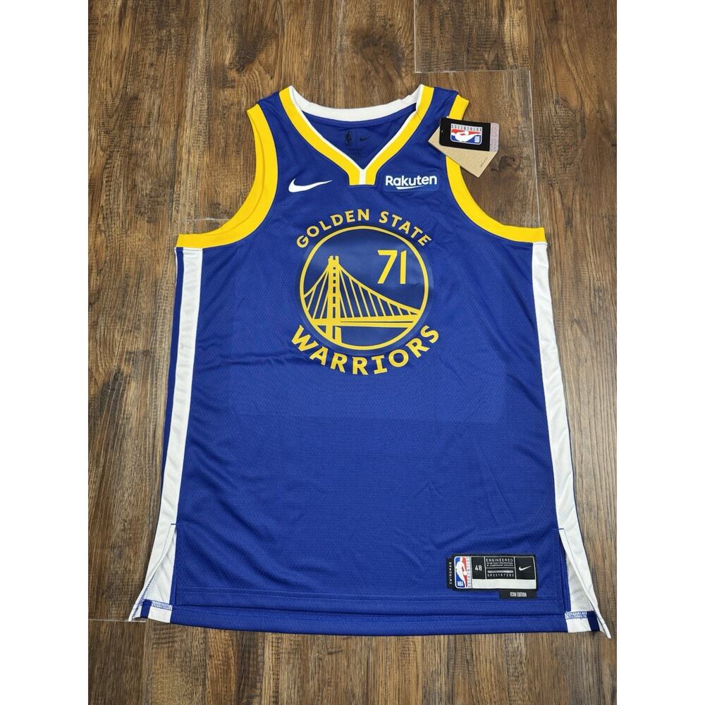 NWT Large NBA Golden State Warriors Schroder 71 Nike Swingman Jersey ICON